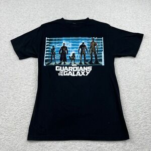 Marvel Guardians of the Galaxy Boys Black Graphic T-Shirt Mad Engine Size Medium